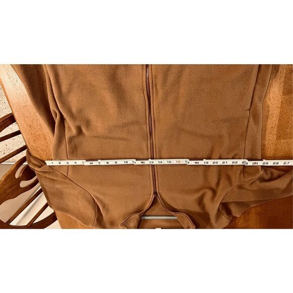 Old Navy Womens Full Zip Fleece Jacket Tan Size XXL - Picture 6 of 10